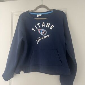 NFL Tennessee Titans Women's Navy Crew Neck Sweater